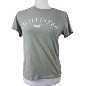 Hollister Green graphic Classic logo t-shirt size S